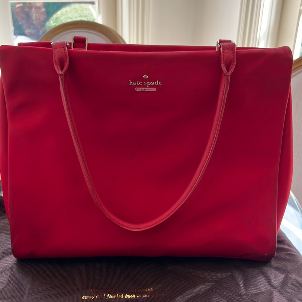 Kate spade red satchel bag